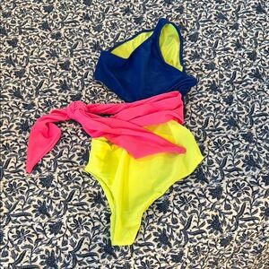 Beach Riot Neon One-Piece Swimsuit
Never worn